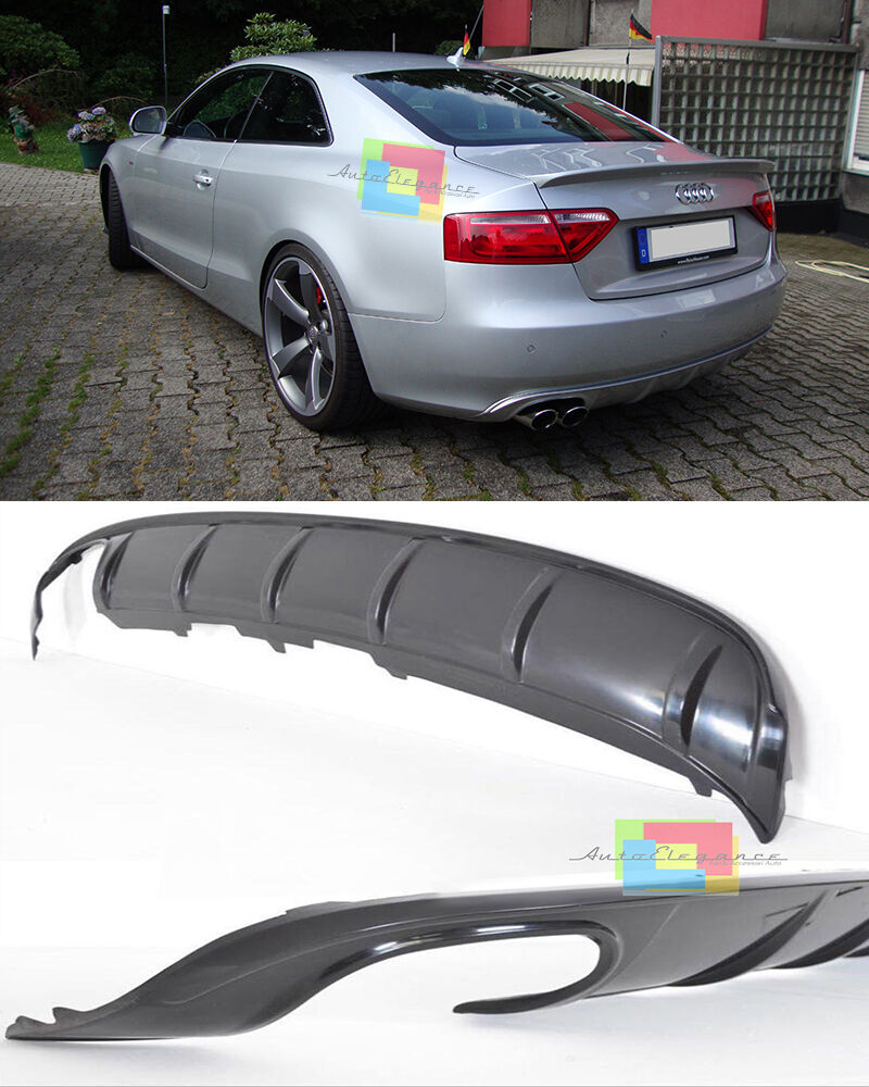 UNDER BUMPER LOOK RS5 S5 REAR DIFFUSER AUDI A5 COUPE 2007-2011