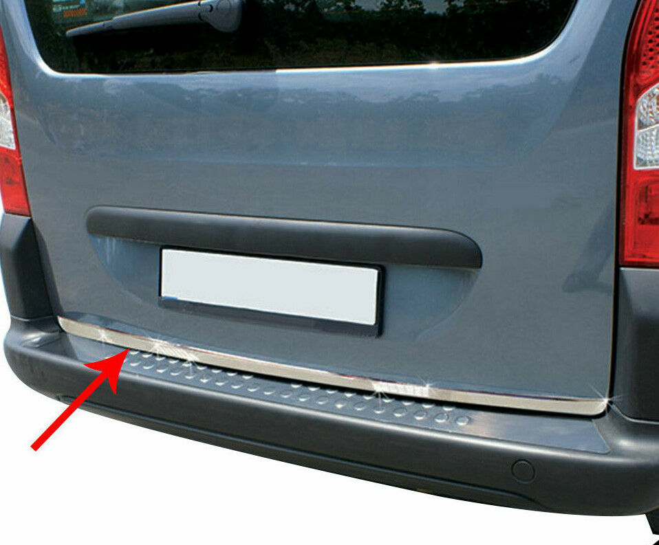 PIASTRA CROMATA PORTELLONE POSTERIORE CITROEN BERLINGO PARTNER TEPEE RIFTER INOX