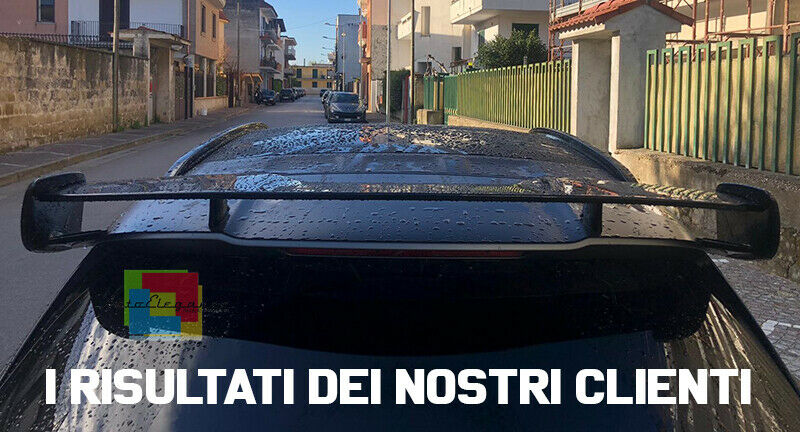 MERCEDES GLA X156 2013-2017 SPOILER POSTERIORE LOOK AMG TETTO ABS / PLASTIC NERO