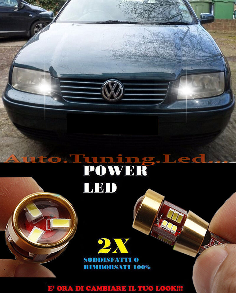 LUCI POSIZIONE VW BORA CANBUS T10 BIANCO 27 LED SUPER QUALITA