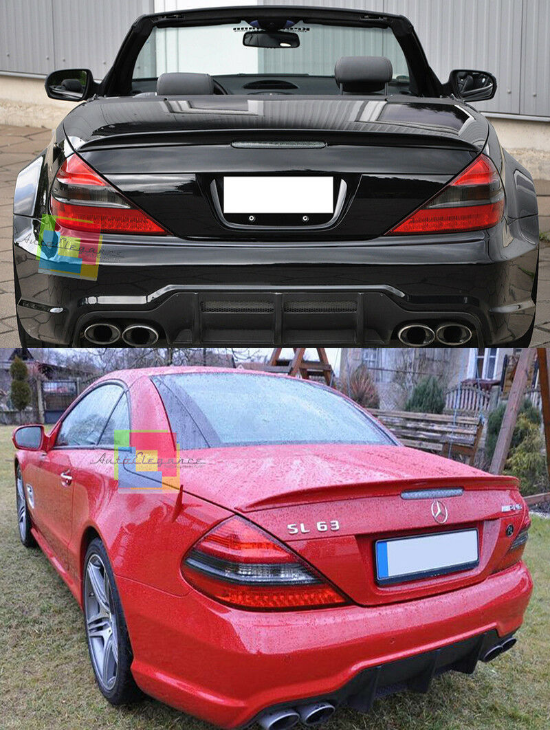 SPOILER POSTERIORE SUL COFANO MERCEDES SL R230 2001-2011 .- TOP QUALITA'