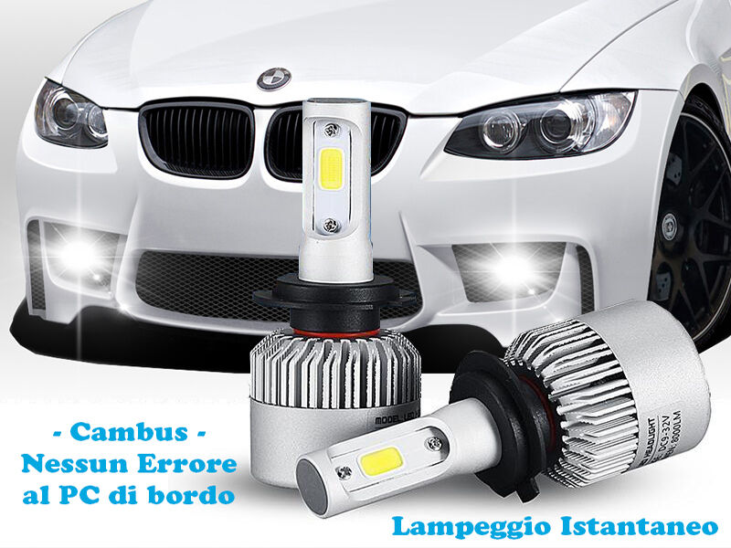 LAMPADE FENDINEBBIA A LED CREE BMW SERIE 3 E92 CAMBUS BIANCO GHIACCIO