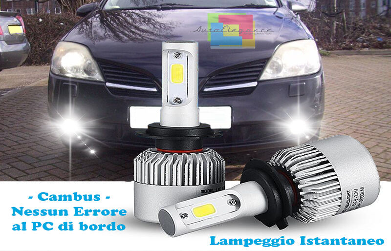 LAMPADE FENDINEBBIA A LED CREE NISSAN PRIMERA CAMBUS BIANCO GHIACCIO