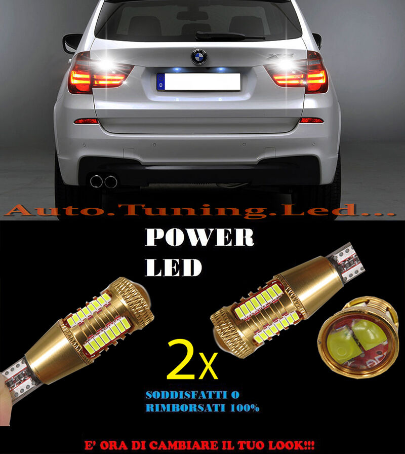BMW X3 F25 LAMPADE RETROMARCIA LED T15 W16W SUPER QUALITA NO ERROR AUTOELEGANCERICAMBI