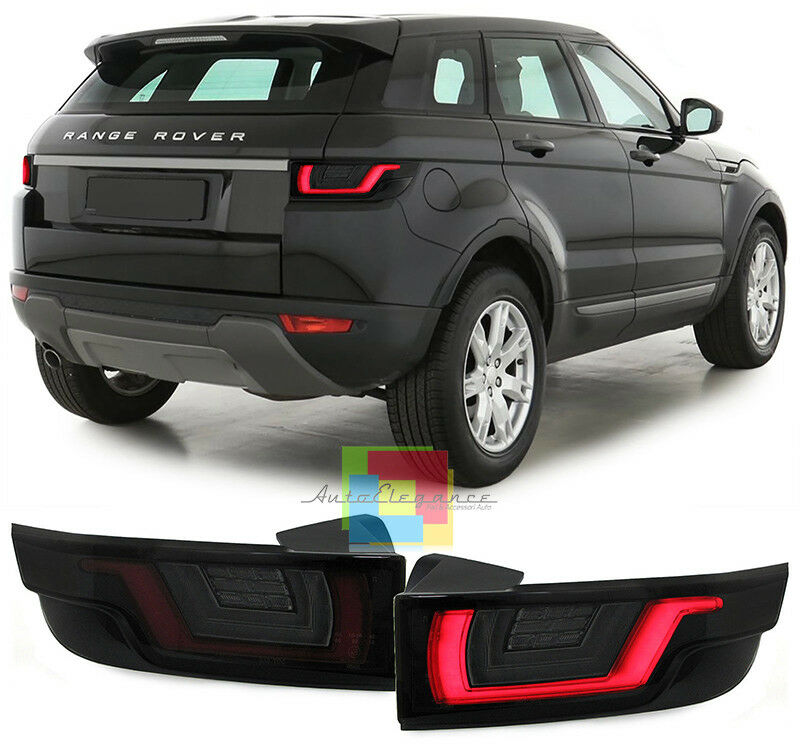 LIGHTBAR LED REAR LIGHTS RANGE ROVER EVOQUE 2011+ BLACK SMOKED DYNAMIC TAIL LIGHTS
