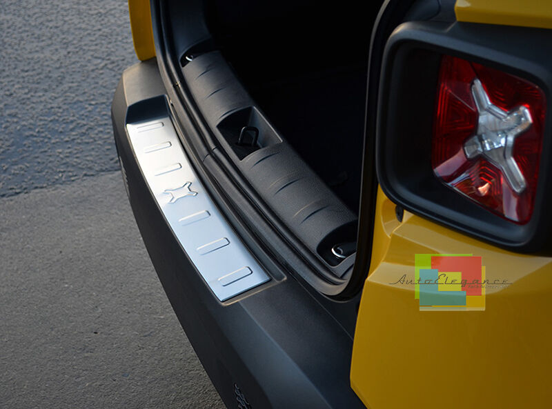PIASTRA DECORATIVA PORTELLONE POSTERIORE ACCIAIO INOX PER JEEP Renegade 2015+