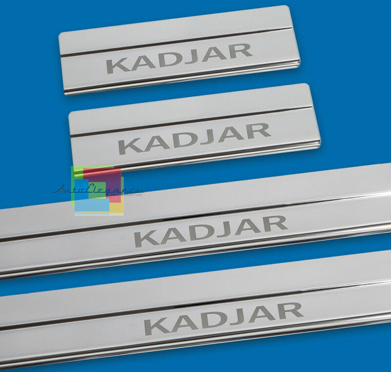 RENAULT KADJAR 2015 ONWARDS CHROME ADHESIVE DOOR SILL SPORTS LOOK 4 PIECES