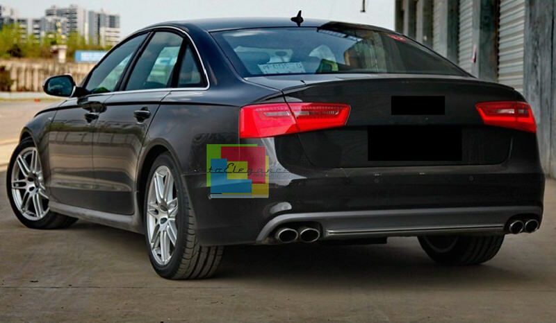 UNDER BUMPER FOR AUDI A6 4G C7 2010-2014 REAR DIFFUSER S6 DESIGN -.-