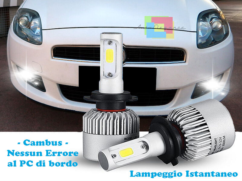 LAMPADE FENDINEBBIA A LED FIAT BRAVO 2007+ CAMBUS BIANCO GHIACCIO
