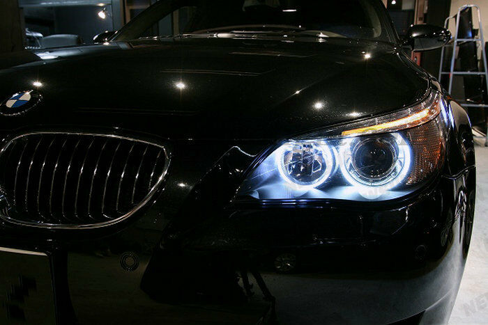 LUCI POSIZIONI LED RESISTENZA CANBUS 6000K ANGEL EYES BMW SERIE 7