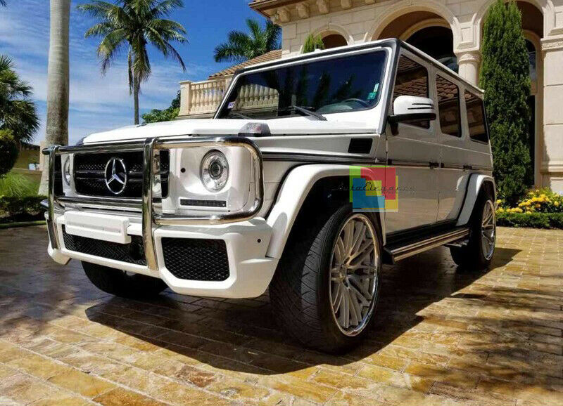 PEDANE LATERALI MERCEDES G W463 DAL 1989+ SOTTO PORTA TOP QUALITA' LOOK AMG -