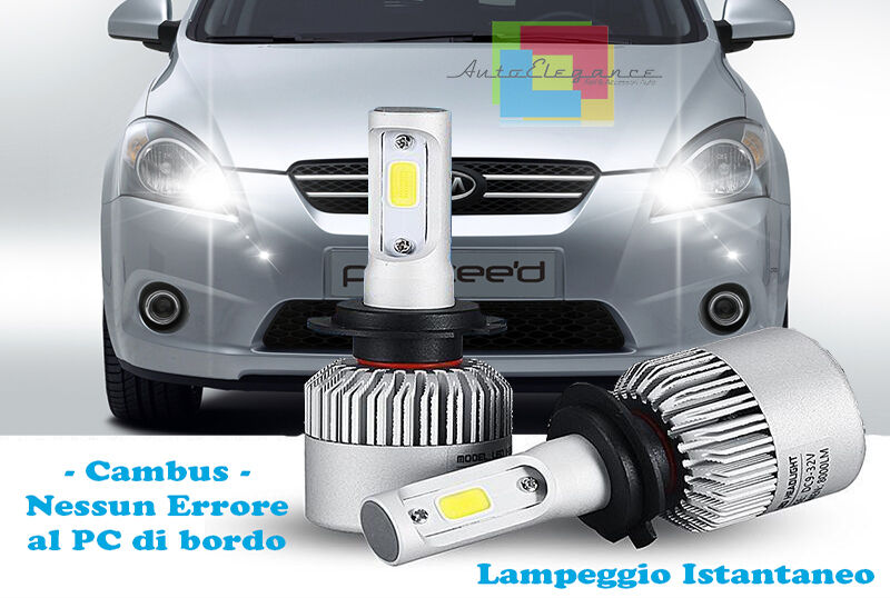 LAMPADE ABBAGLIANTI LED KIA PRO CEED 08-12 LAMPEGGIO ISTANTANEO 6000K