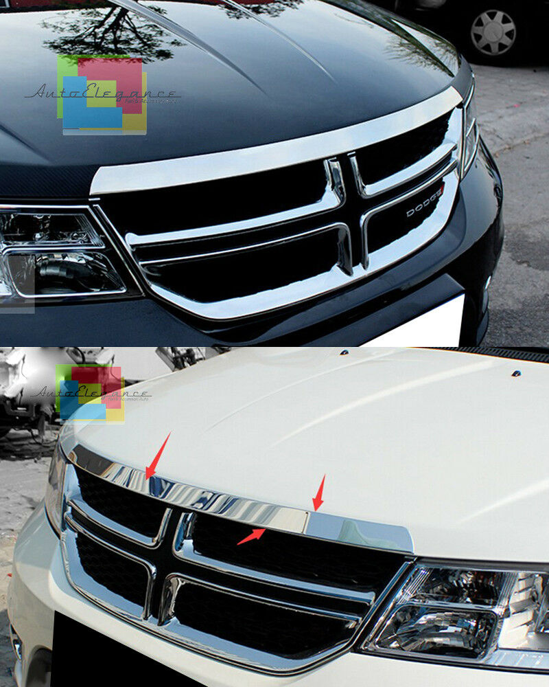 DODGE JOURNEY 2011-2015 CHROME ADHESIVE ON THE FRONT HOOD - 1 MOLDING