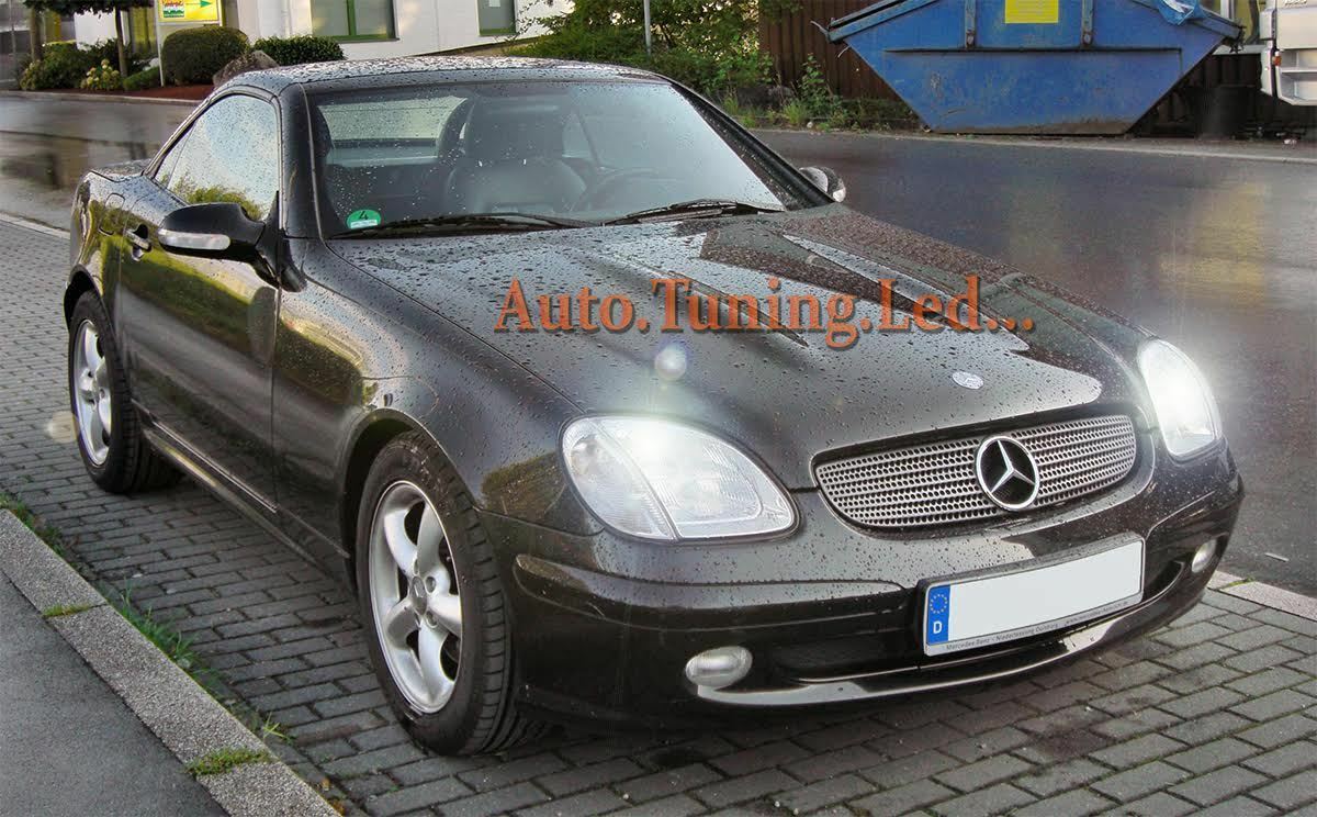 MERCEDES SLK R170 PAIR OF H7 BLUE XENON WHITE LOW BEAM 55W 12V LAMPS