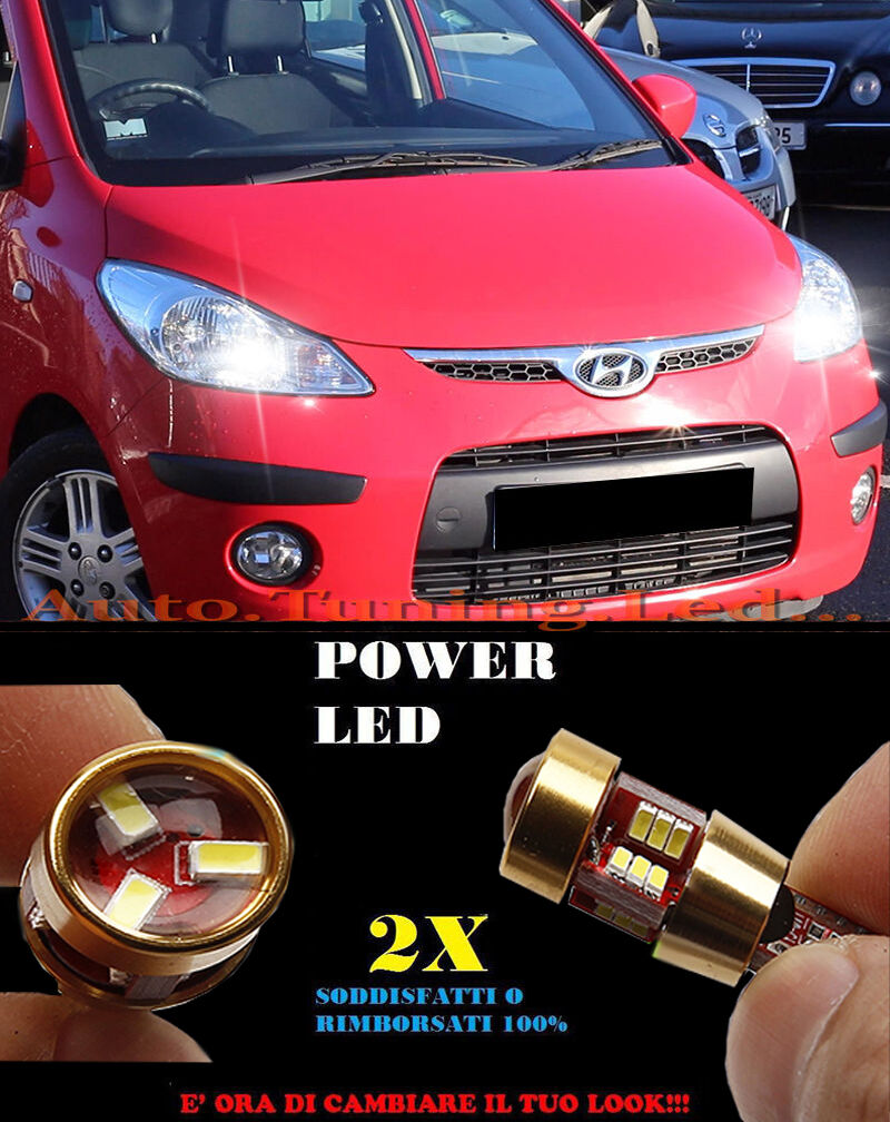 POSITION LIGHTS HYUNDAI i10 2008-2012 CANBUS T10 WHITE 27 LED SUPER QUALITY