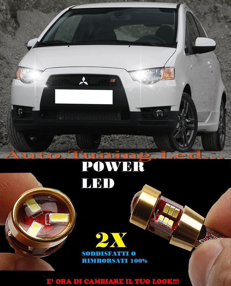 LUCI POSIZIONE MITSUBISHI COLT 2008+ CANBUS T10 BIANCO 27 LED SUPER QUALITA
