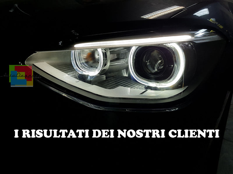 Bmw serie 1 f20 f21 2010-2014 fari angel eyes led AUTOELEGANCERICAMBI