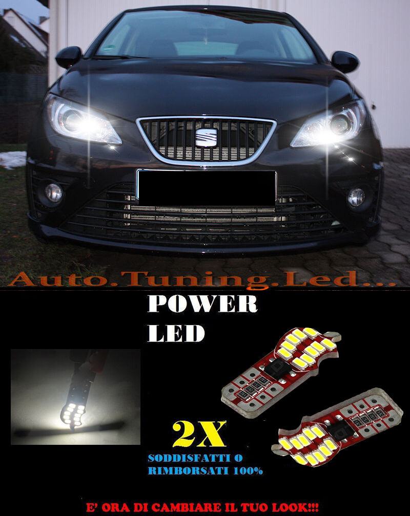 POSITION LIGHTS SEAT IBIZA 6J 2008+ CANBUS T10 WHITE 20 LED SUPER QUALITY
