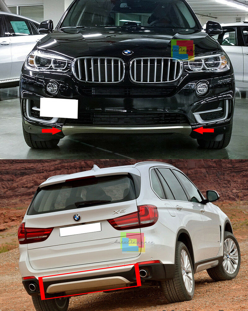 CHROME UNDER BUMPERS BMW X5 F15 2013-2018 FRONT AND REAR OFF-ROAD LOOK
