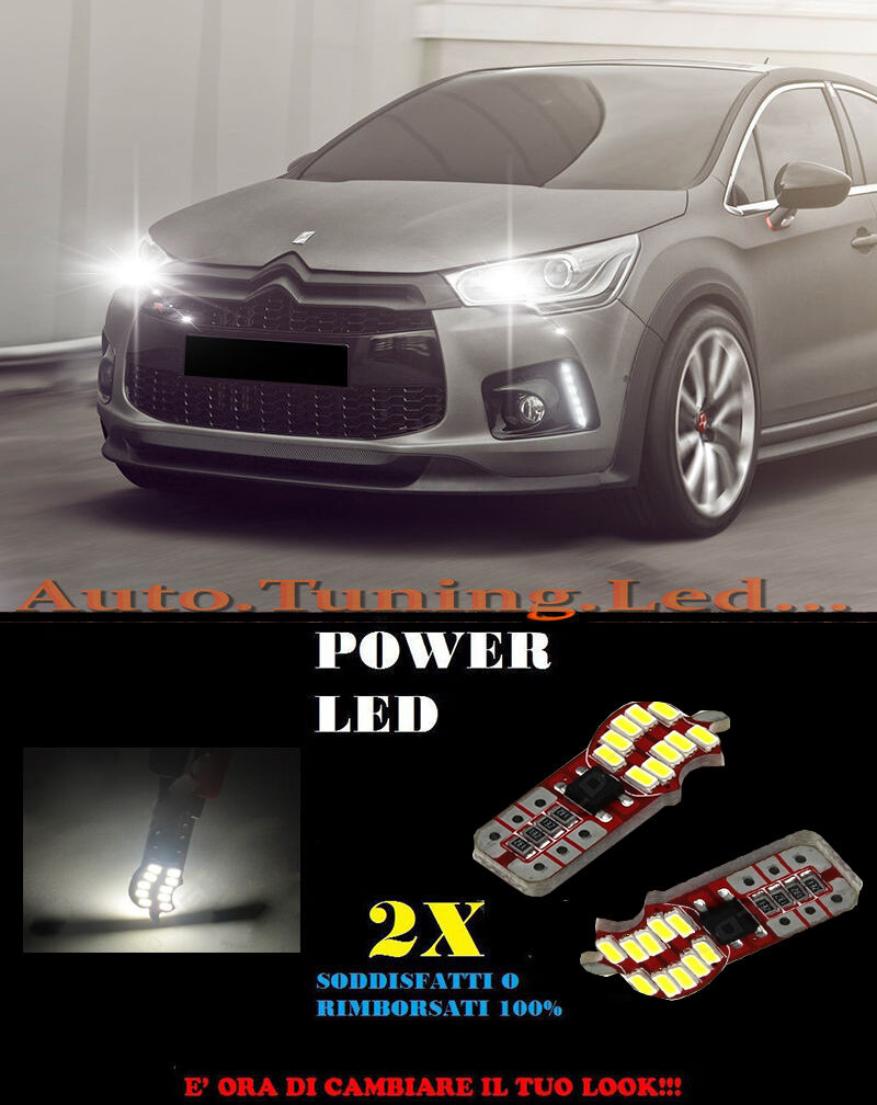 LUCI POSIZIONE CITROEN DS4 2011+ CANBUS T10 BIANCO 20 LED SUPER QUALITA