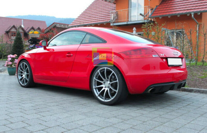 DIFFUSORE SOTTO PARAURTI POSTERIORE PER AUDI TT 8J 2006-2014 DOPPIA USCITA .-