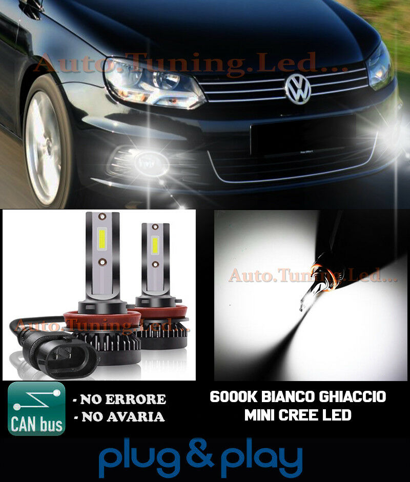 LAMPADE FENDINEBBIA A LED CREE VW EOS CAMBUS BIANCO 8000LM