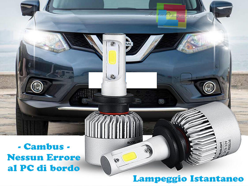 LED LOW BEAM LAMPS NISSAN X-TRAIL 2013+ INSTANT 6000K CREE