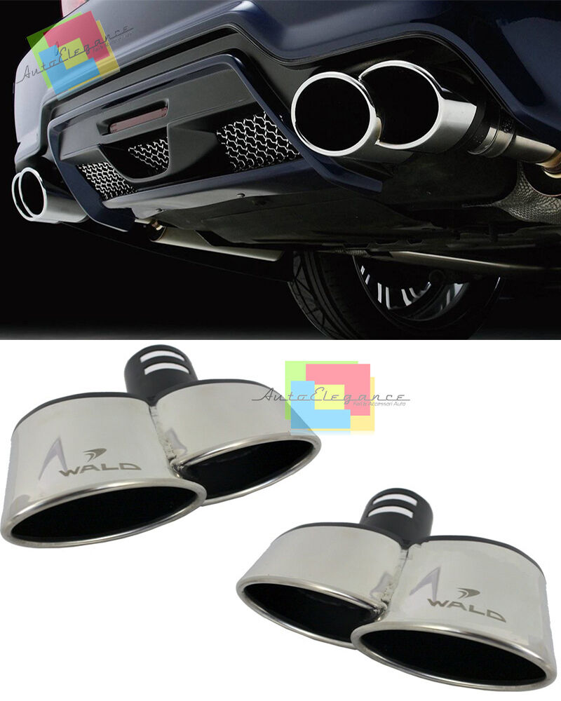 BMW 3 SERIES E92 E93 DUAL EXHAUST TERMINALS - STAINLESS STEEL