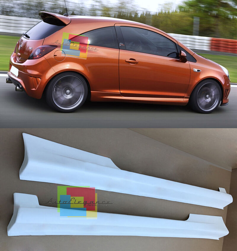 OPEL CORSA D 3 DOORS 2006-2014 OPC LOOK SIDE SKIRTS UNDER DOOR