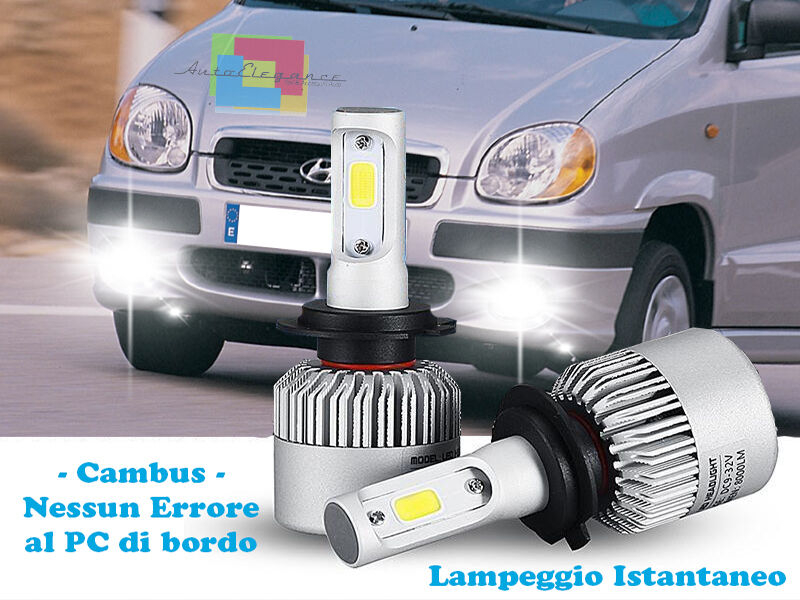 LAMPADE FENDINEBBIA A LED HYUNDAI ATOS PRIME 99-08 CAMBUS BIANCO GHIACCIO CREE