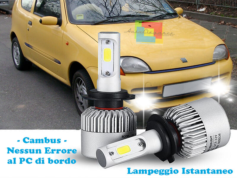 LAMPADE FENDINEBBIA A LED CREE FIAT 600 CAMBUS BIANCO GHIACCIO