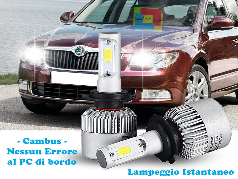 SKODA SUPERB 08-15 LED HIGH BEAM LAMPS INSTANT FLASH 6000K