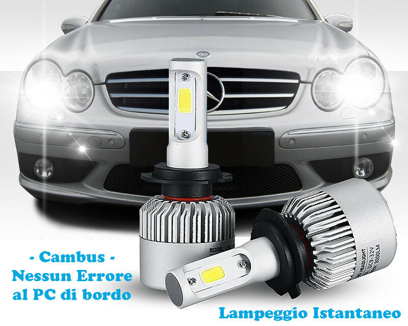 LED LOW BEAM LAMPS MERCEDES CLK W209 02-09 INSTANT FLASH 6000K
