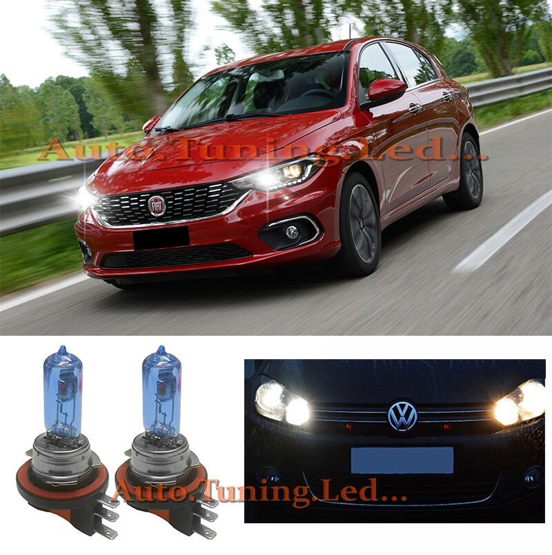 FIAT TIPO 2015+ COPPIA LAMPADE H15 55W 12V BLU XENO DIURNE ABBAGLIANTI POSIZIONI