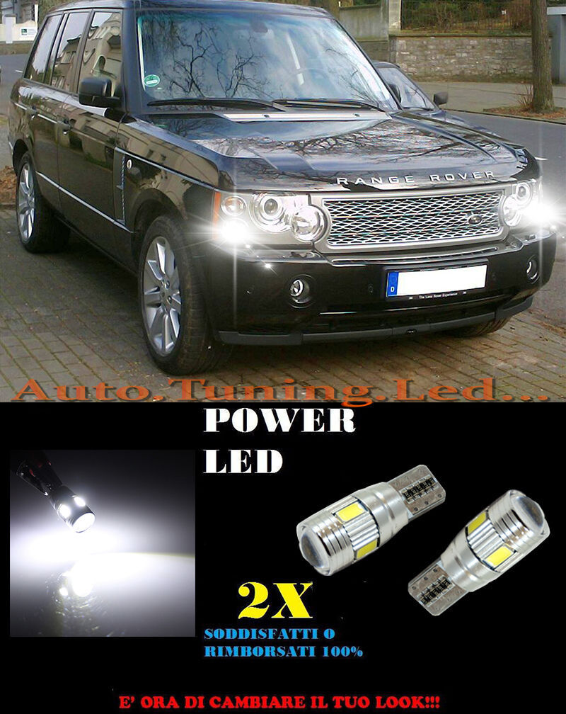 LUCI POSIZIONE RANGE ROVER VOGUE 06-12 CANBUS T10 BIANCO 6 LED SUPER QUALITA