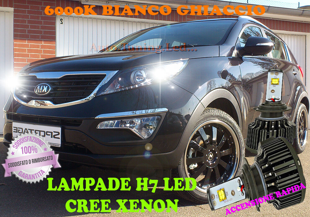 KIA SPORTAGE H7 CREE XENON HIGH BEAM LAMPS 6000K WHITE QUICK START
