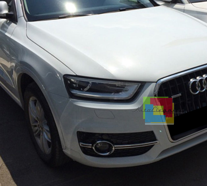 FOG LIGHT GRILLS RSQ3 SQ5 CHROME DETAILS HONEYCOMB AUDI Q3 2012-2015