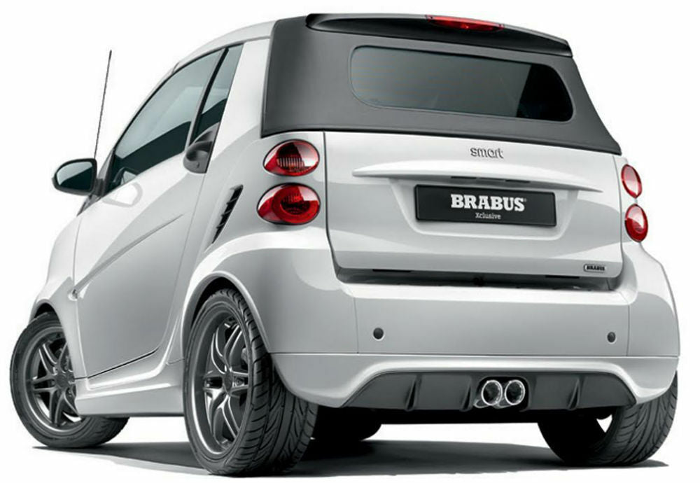 SMART FORTWO 451 2012-2015 REAR BUMPER UNDER - DIFFUSER - TUNING LOOK