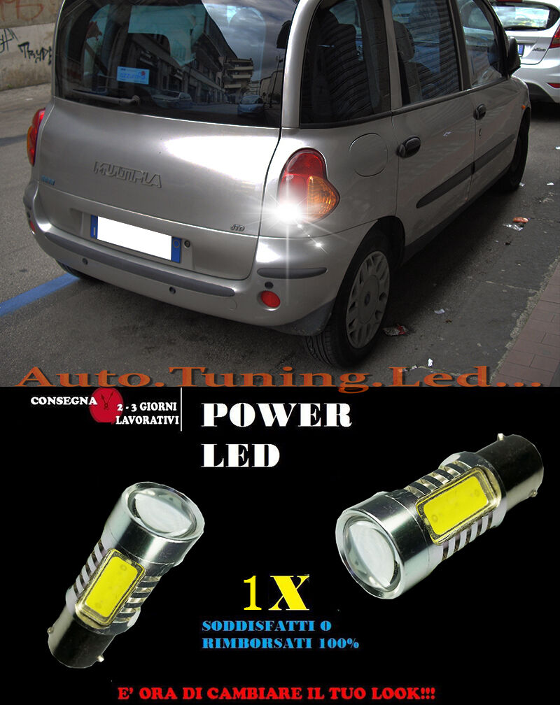 FIAT MULTIPLA 6000K LAMPADA RETROMARCIA A LED P21W BA15S CANBUS NO ERROR