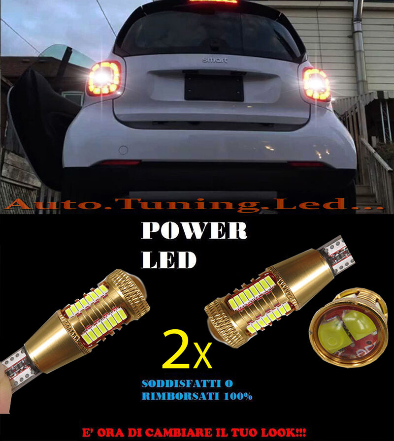 SMART FORTWO III LAMPADE RETROMARCIA LED T15 W16W SUPER QUALITA NO ERROR