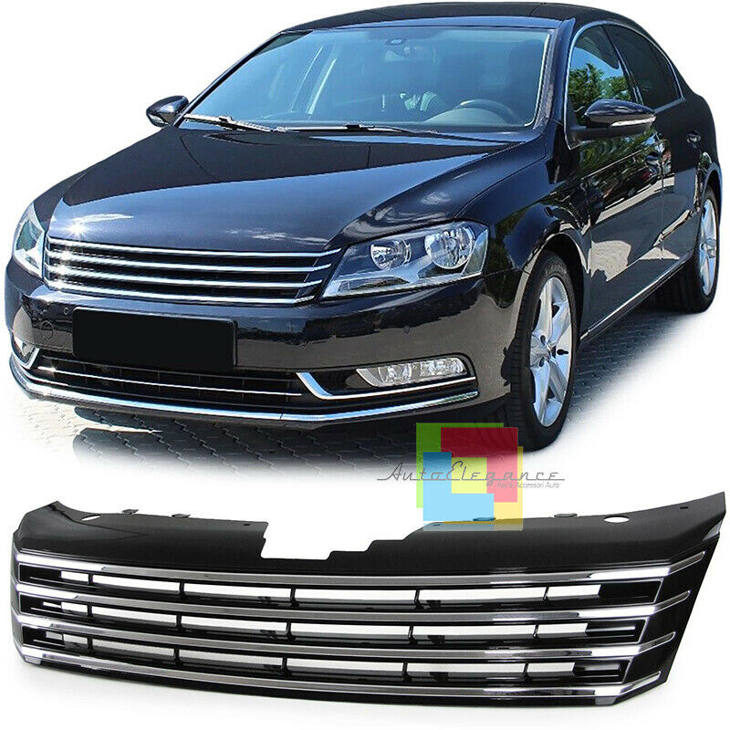 VW PASSAT 3C B7 FRONT GRILLE CHROME PROFILES WITHOUT LOGO RLINE MASK
