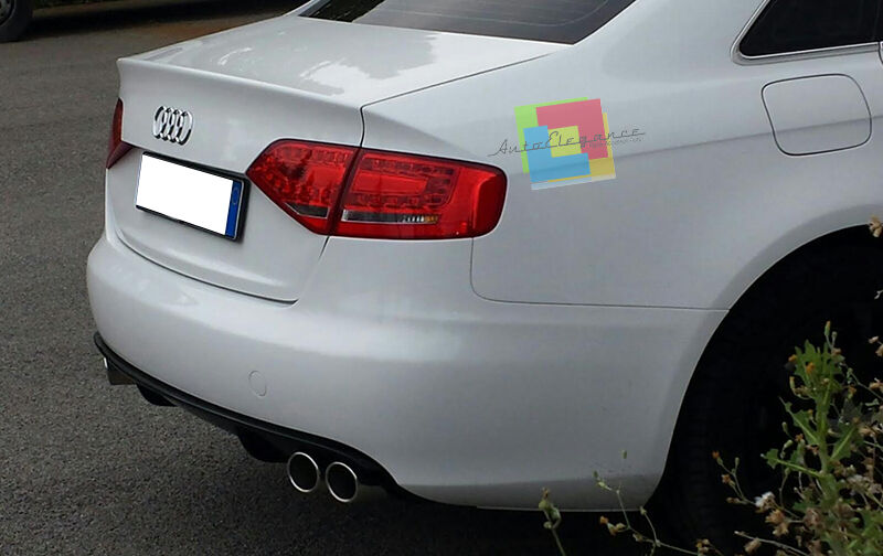 REAR DIFFUSER Audi A4 B8 8K 2007-2011 UNDER BUMPER LOOK RS4 S4 SLINE