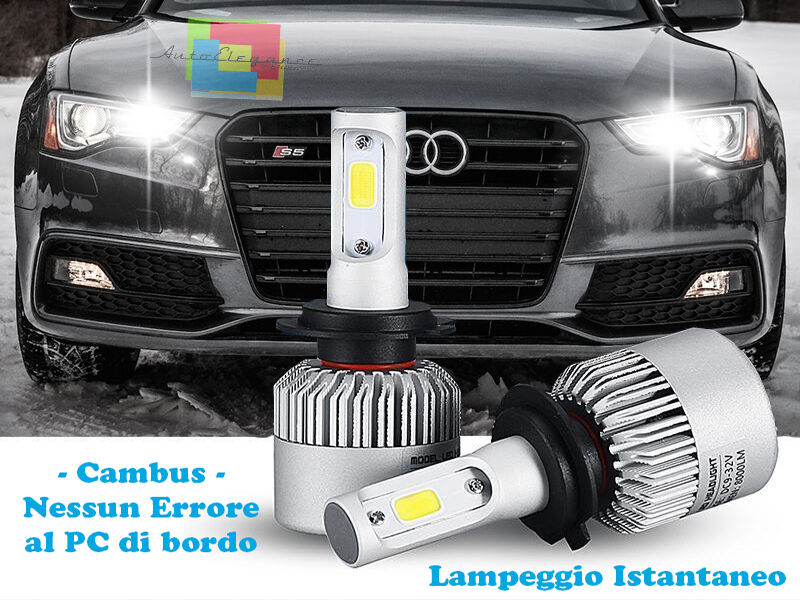 LAMPADE ABBAGLIANTI LED AUDI A5 S5 LAMPEGGIO ISTANTANEO 6000K CREE