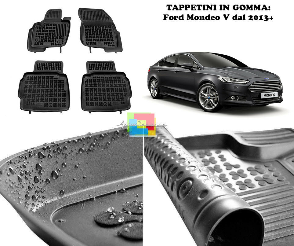Ford Mondeo V 2013+ RUBBER CAR MATS - TOP QUALITY MATS -1