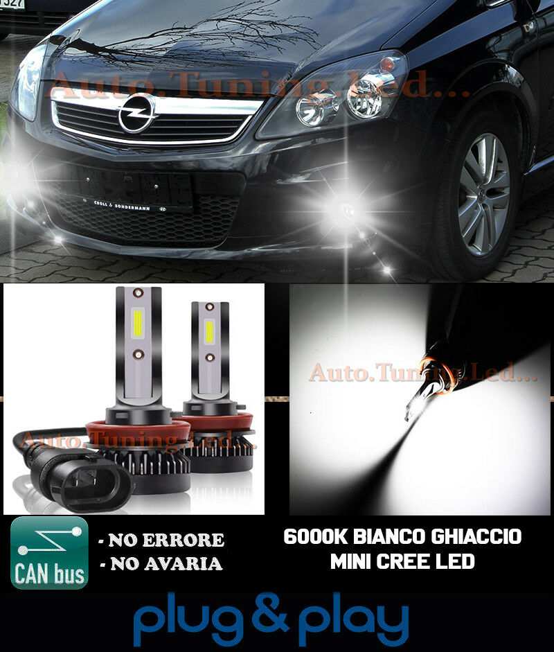 CREE LED FOG LIGHTS OPEL ZAFIRA B CAMBUS ICE WHITE 8000LM