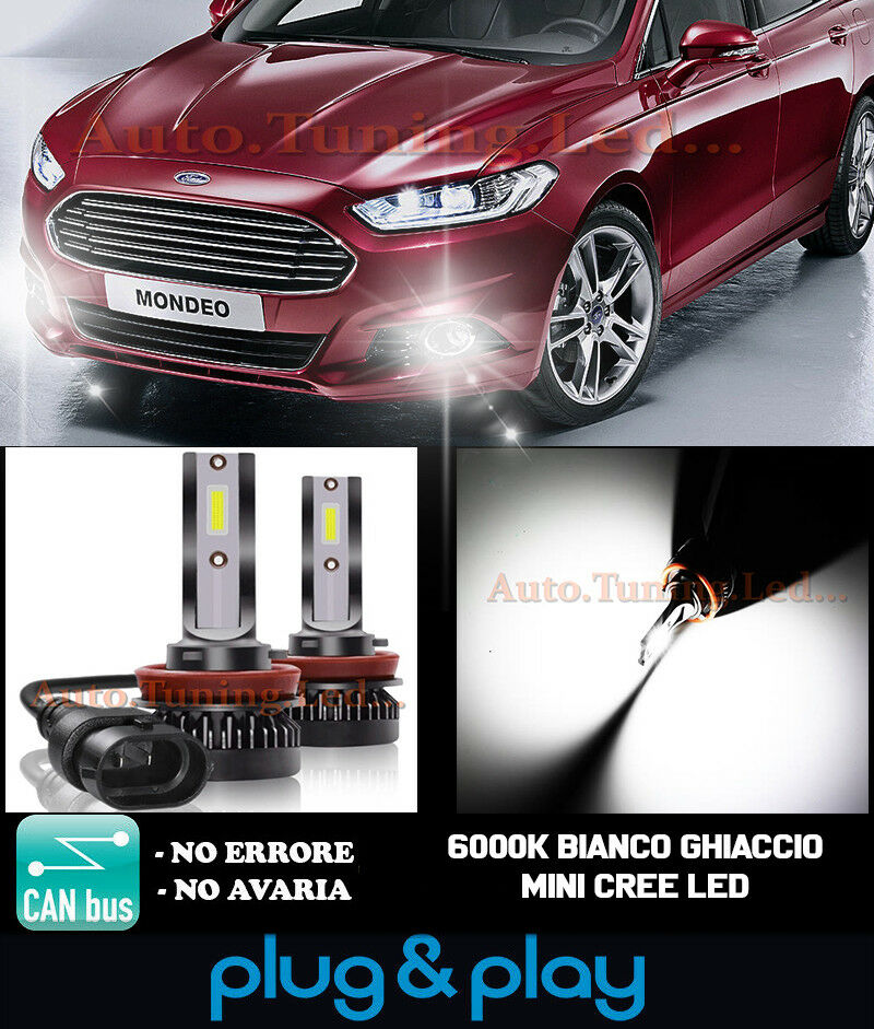 CREE LED FOG LIGHTS FORD MONDEO IV V CAMBUS ICE WHITE 8000LM