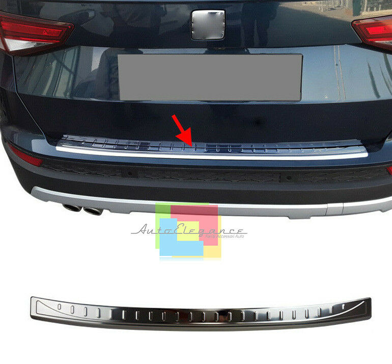 CHROME PLATE TAILGATE REAR HOOD SEAT ATECA 2016+ STAINLESS STEEL