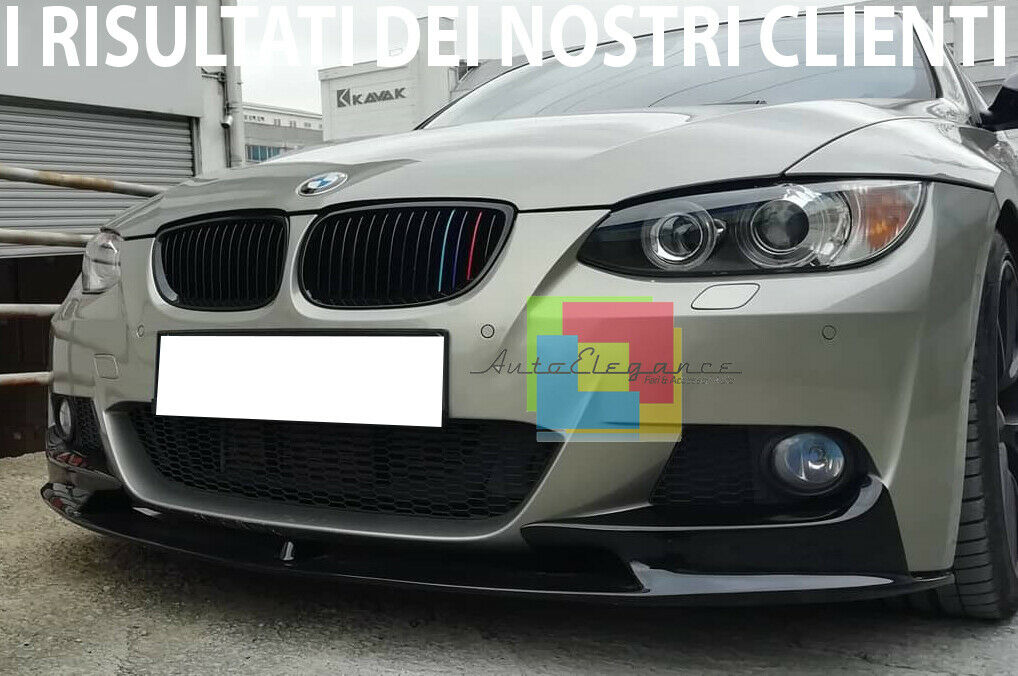 FRONT BUMPER UNDER BMW 3 E92 E93 2006-2009 DESIGN M SPORT ABS GLOSSY BLACK