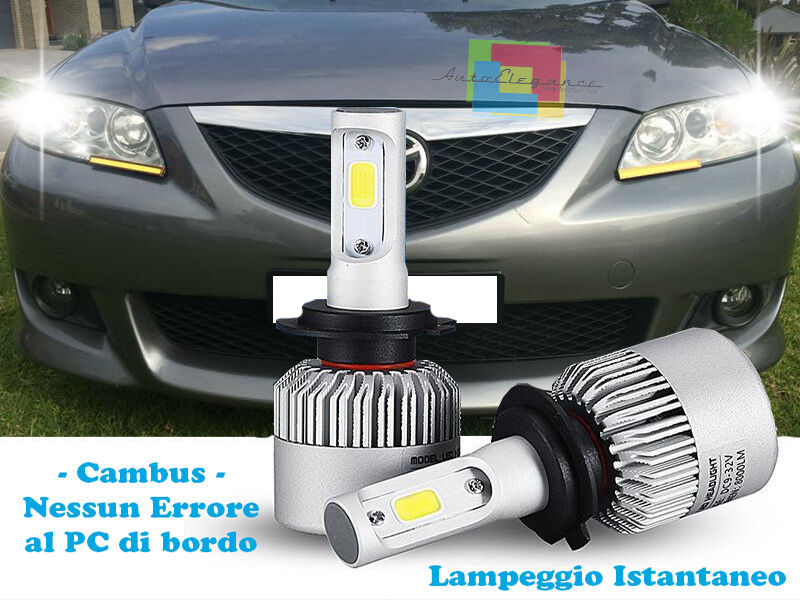 LED LOW BEAM LAMPS MAZDA 6 2002-2007 INSTANT 6000K CREE