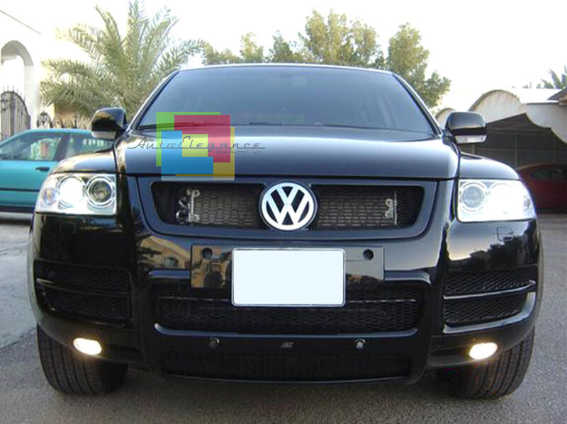 VW TOUAREG 02-06 GRIGLIA ANTERIORE DESIGN TUNING IN ABS CON RETE A NIDO D'APE